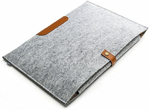 Kahca - Wool Felt Carrying Laptop Protective Case For Apple Macbook Air 13" 12" Macbook Pro 13" Retina and other 13" 14" Sony ASUS Dell Lenovo HP Samsung Toshiba Laptop (14 Inch)
