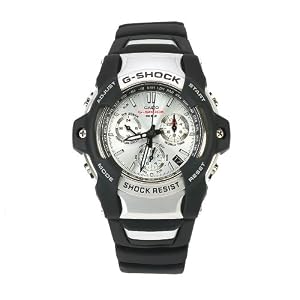 Casio Men's GS1001-7 G-Shock Silver Dial Shock Resistant Chronograph Watch