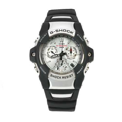 Casio Men's GS1001-7 G-Shock Silver Dial Shock Resistant Chronograph Watch