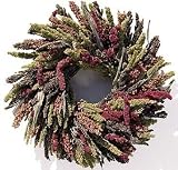FEAST FOR FEATHERED FRIENDS Handmade WREATH Bird Bouquet MILLET SEEDS Sorghum Amaranthus