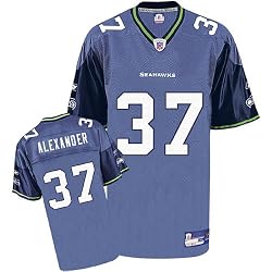 Shaun Alexander #37 Seattle Seahawks Youth NFL Replica Player Jersey by Reebok (Navy Blue)