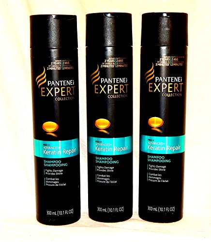 3 Pack Pantene Pro-V Expert Collection Advanced Keratin Repair Shampoo 10.1 Fl Oz