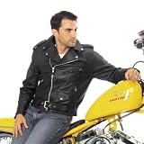 RIVER ROAD BASIC LEATHER JACKET (BLACK)