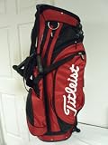 Titleist Premium Stand Bag Black/Red 2010 7-way NEW