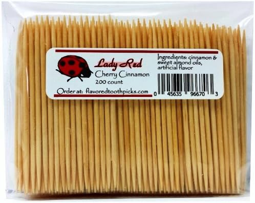 Cherry Cinnamon Flavored Toothpicks 200ct