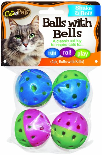 Image of Bow Wow Cat Ball with Bell, 4-Pack