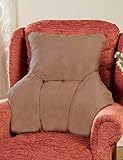 Faux Suede Back Rest Lumbar Support Cushion