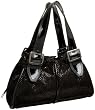 SONDRA ROBERTS NEW YORK Taupe Lattice E/W Double Shoulder Bag