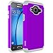 OEAGO Samsung Galaxy J3 6 (2016) Case, Galaxy J3 V J3V Case, Galaxy Sky Case, Galaxy Amp Prime Case, Galaxy Express Prime Case, Galaxy Sol Case, Shock-Absorption Dual Layer Protective Cover - Violet