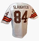 Webster Slaughter Autographed Cleveland Browns Throwback White Jersey