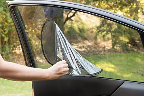 Car Window Shade (2 Pack) by Rolling Over, Car Sun Shade Blocks 99% of UV Rays! BEST Quality w/ Lifetime Warranty. Attaches Easy &amp; Protects Your Baby, BONUS Storage Bag, Best Value Side Window Shades