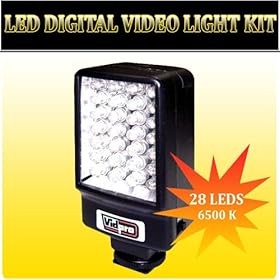 LED Digital Video Light of 28 LEDs 6500K Video Lighting Kit For The Sony HVR-HD1000U, DCR-TRV900, VX2100, DSR-PD150, PD170 Mini Dv Camcorders !!!