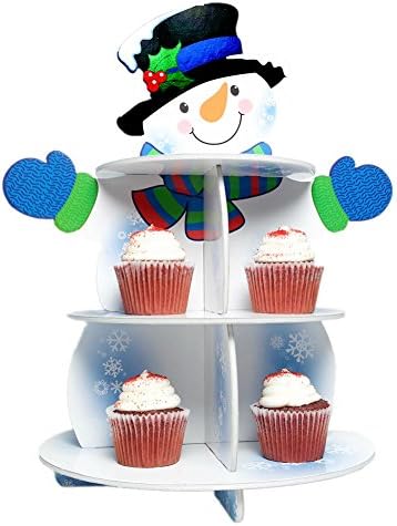 Foam Snowman Cupcake Treat Holder Stand