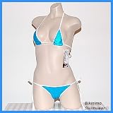 Butterfly Cheekhugger Bikini (Shiny Blue) Micro
