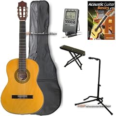 Gitarrenset f�r Einsteiger in der Farbe Natur zum Selbstunterricht mit komplettem Zubeh�r