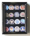 XS Casino Chip / Coin Display Case Cabinet Holders Rack w/ UV Protection, Black
