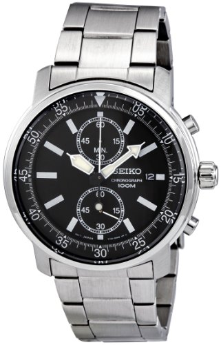 Seiko Men's SNN223 Black Dial With Chronograph Watch Seiko Men's SNN223 Black Dial With Chronograph Watch