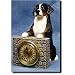 Bernese Mountain Dog Mantle Clock