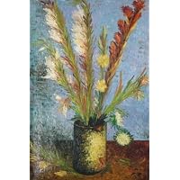24X36 inch Van Gogh Oil Painting Repro Vase with Gladioli