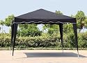 Falt Pavillon 3 x 3 m Gartenzelt Partyzelt in Schwarz