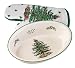Spode Christmas Tree 12-1/2-by-8-1/2-Inch Deep Oval Baker with Matching Oven Mitt