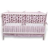 Bask Home Bubbles Pink 3-Piece Crib Set