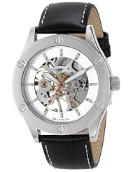Breda Unisex 5200A Analog Display Mechanical Hand Wind Black Watch