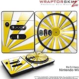 DJ Hero Skin Rising Sun Yellow fits Nintendo Wii DJ Heros (DJ HERO NOT INCL ....