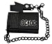 WAL80 AC/DC Metal Logo Trifold Wallet With Chain