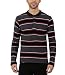 Nick&Jess Mens Charcoal Grey Multi Striped Full Sleeve Polo T-Shirt RS.459.00
