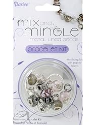 Art and Craft Supply: DARICE 1999-5282 Mix and Mingle Starter Jewelery Making Kit with Braclet and Beads Wedding - Darice