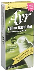 Ayr Saline Nasal Gel, With Soothing Aloe, 0.5-Ounce Tubes (Pack of 4)