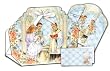 12 Baptism Bomboneiras, Ribbons, Party Favors, and Invitations with Envelopes, in Spanish