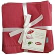 Hemstitch Cocktail Napkins Set of 6 - Peony