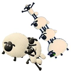 3D Magnet-Set - "Shaun das Schaf" - Shaun schiebt Shirley und Schafpyramide