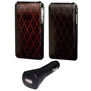 more. Engraved Edition Metallic Case (Stitch Titanium) for iPhone 3G/3GS + USB Car Charger