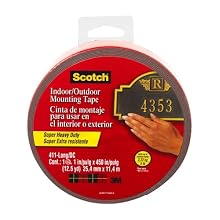 Scotch Exterior Mounting Tape, 1-Inch by 450-Inch