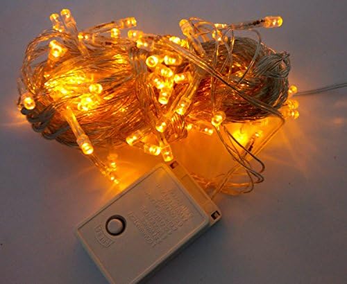 WillLight 8 Modes 10M 100 LED Fairy Light String for Wedding Christmas Party Holiday (Orange-10M * 2PC, 10M)