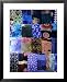 Batik Material and Sarongs on Display at Gili Air, Lombok, West Nusa Tenggara, Indonesia Styles Framed Art Poster Print by Bernard Napthine, 25x31