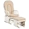 First Choice Glider Rocker with Ottoman - White
