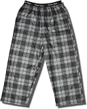 Calvin Klein Microfiber Flannel Lounge Pants for Children in Black/White plaid