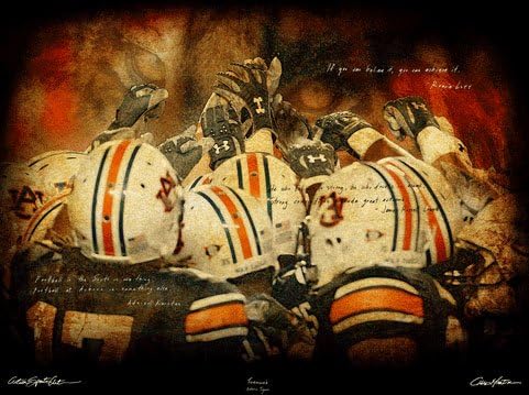 Auburn Tigers Artwork "Teamwork" 30"x40" Gallery Wrap Canvas