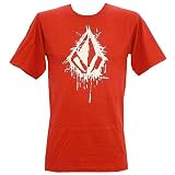 Volcom Sludge Stone Short Sleeved Tee - Mens - Medium/Red