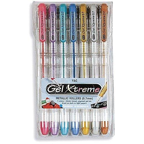 Yasutomo Gel Xtreme Metallic Pens (2 Packs of 7)