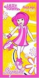 Lazy Town Stephanie Beach / Bath Towel (Lazy Town Stephanie Printed Velour Towel)