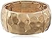 Amazon Essentials Polished-Tone Wide Hammered Stretch Bracelet, (previously Amazon Collection)