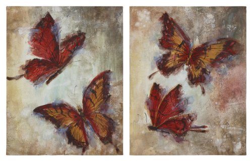 Set of 2 Butterfly Dance Wall Decor