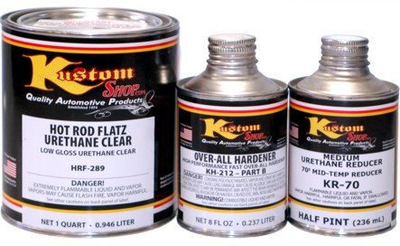 Qt. HOT ROD FLATZ Low Gloss/Flat Clear-AUTO/CAR PAINT