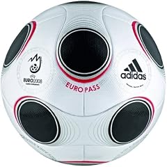 Adidas EURO 08 Europass Matchball,Gr��e 5, metallic white/black/chrome in Pr�sentationsbox