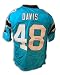 Autographed Stephen Davis Panthers NFL Reebok Carolina blue Jersey